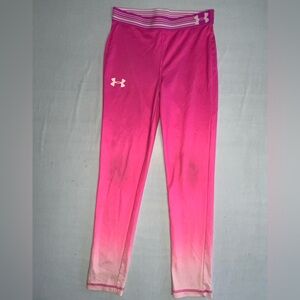 Under Armour Girls Pink Ombre  Leggings